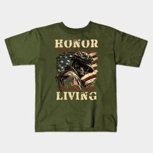 Honor The Fallen Thank The Living Kids T-Shirt